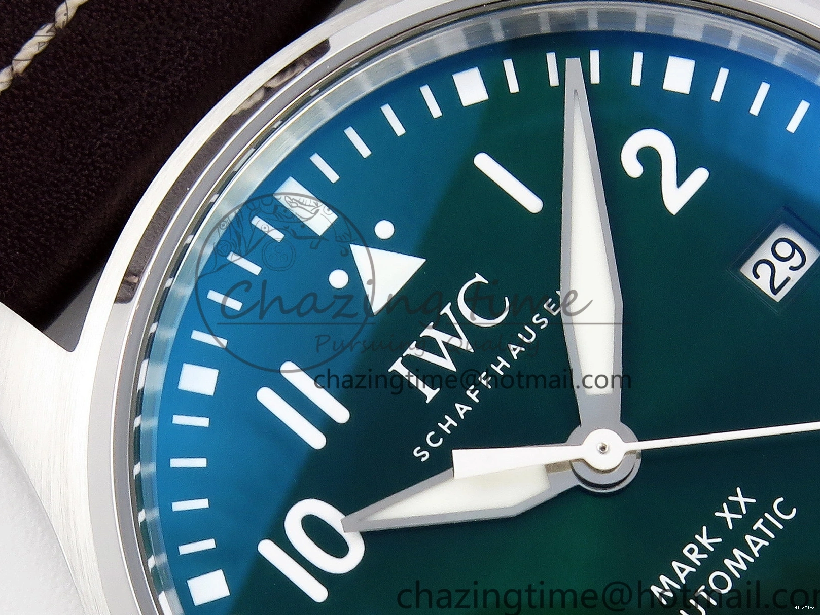 MIROTIME 0514 Pilot Mark XX IW328205 ZF 1:1 Best Edition Green Dial on Brown Leather Strap A UrbanStyle 7029